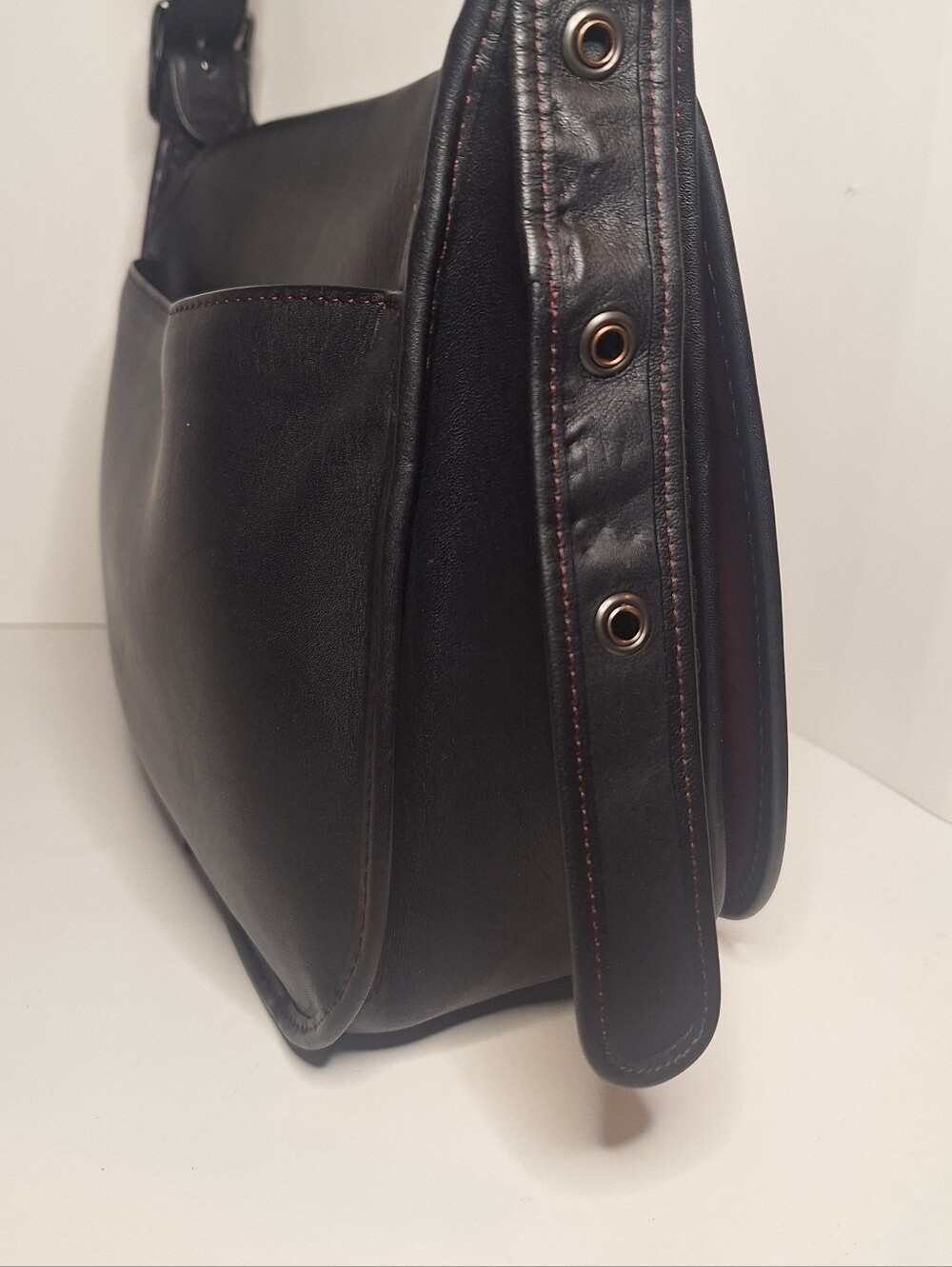 Coach Saddle Bag 75th Anniversary Leather Purse Crossbody 55298 Black Re-edition - Picture 4 of 16